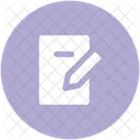 Notizblock Bleistift Schreiben Icon