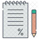 Notizblock Stift Memo Icon