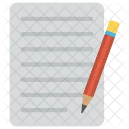 Notizblock und Stift  Symbol