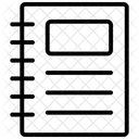 Notebooks Liniensymbol Symbol