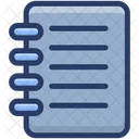 Notizbuch Lehrbuch Zeichenblock Icon