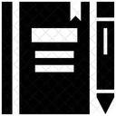 Tagebuch Notizbuch Notizblock Icon