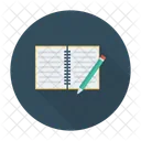 Notizbuch Buch Offen Icon