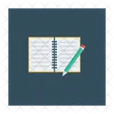 Notizbuch Buch Offen Icon