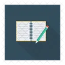 Notizbuch Buch Offen Icon