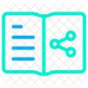 Teilen Teilen Notizbuch Symbol