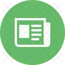 Notizie Media Carta Icon