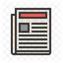 Notizie Carta Media Icon