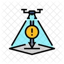 Notfall Landung Unbemannt Symbol