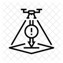 Notfall Landung Unbemannt Symbol
