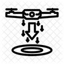 Notfall Landung Unbemannt Symbol