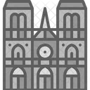 Notre Dame France Landmark Icon