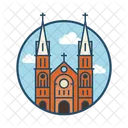 Notre Dame Cathedral Vietnam Famous Building Landmark Icon