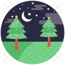 Natale Notte Pino Icon