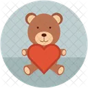 Teddy Avec Coeur Icon