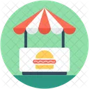 Alimentation Stand Burger Icon