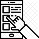 Nourriture en ligne  Icône