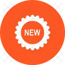 Nouveau Badge Autocollant Icône