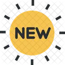 Nouveau Badge Etiquette Icône