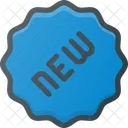 Nouveau Autocollant Etiquette Icône