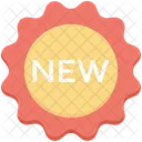 Nouveau Badge Etiquette Icône