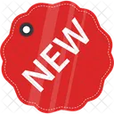 Nouvel Autocollant Etiquette Nouveau Icône