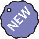 Nouvel Autocollant Etiquette Nouveau Icône