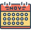Nov Calendar Number Icon