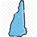 New Hampshire Estados Localizacao Ícone