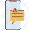 Aplicativo De Novas Mensagens Smartphone Comunicacao Icon