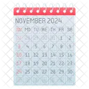 November Nov Calendar Icon