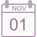 November Calendar Date Icon