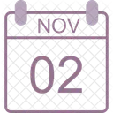 November Calendar Date Icon