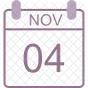 November Calendar Date Icon