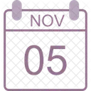 November Calendar Date Icon