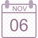 November Calendar Date Icon