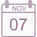 November Calendar Date Icon