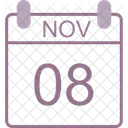 November Calendar Date Icon