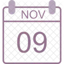 November Calendar Date Icon