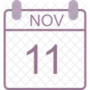 November Calendar Date Icon