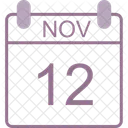 November Calendar Date Icon