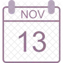 November Calendar Date Icon