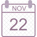 November Calendar Date Icon