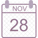 November Calendar Date Icon