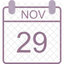 November Calendar Date Icon