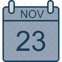 11 月、カレンダー、日付 アイコン