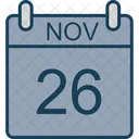11 月、カレンダー、日付 アイコン