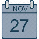 11 月、カレンダー、日付 アイコン
