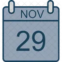 11 月、カレンダー、日付 アイコン