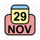November Calendar Date Icon